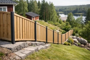 Miten mitoittaa aita rinnepihalle oikein?