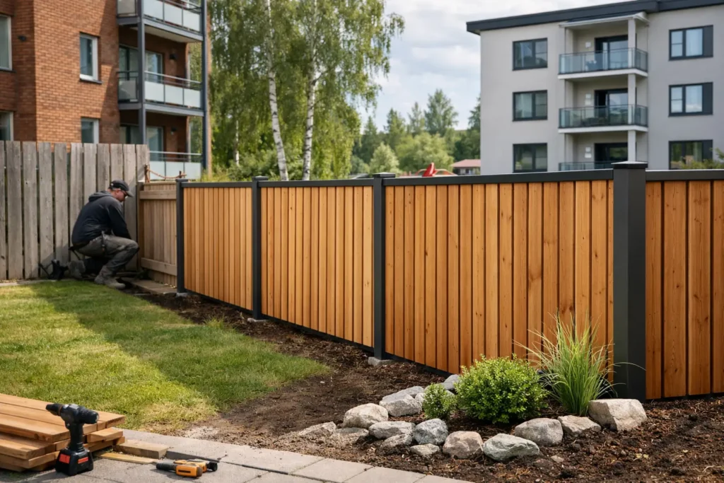 Taloyhtiön aitojen uusiminen esimerkin avulla