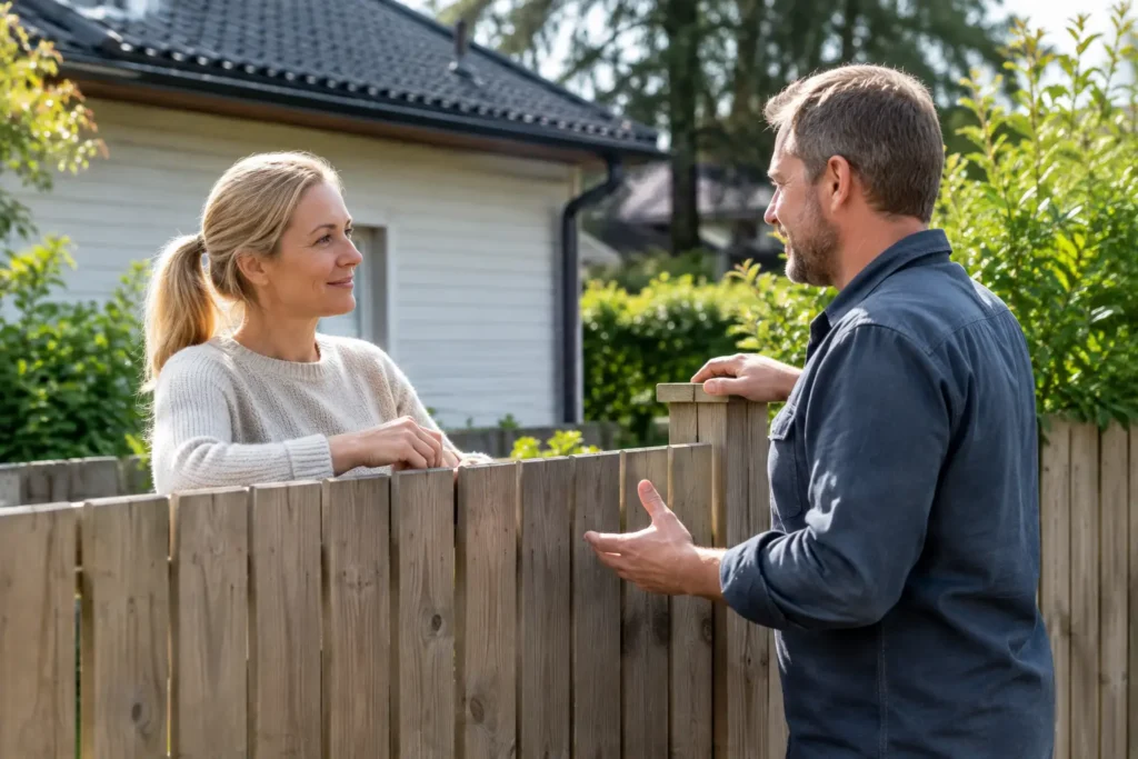 Tarvitaanko aidalle naapurin suostumus?